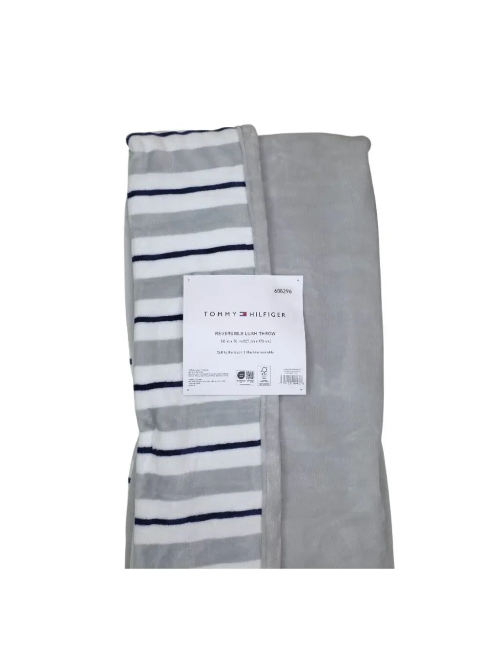 Tommy Hilfiger Reversible Lush Throw Blanket 50